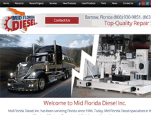 Tablet Screenshot of midfloridadiesel.com